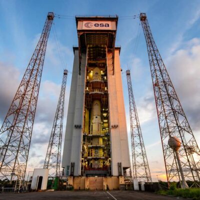 Vega C Prepares for Mission Carrying Brazil’s New Satellite Into Orbit