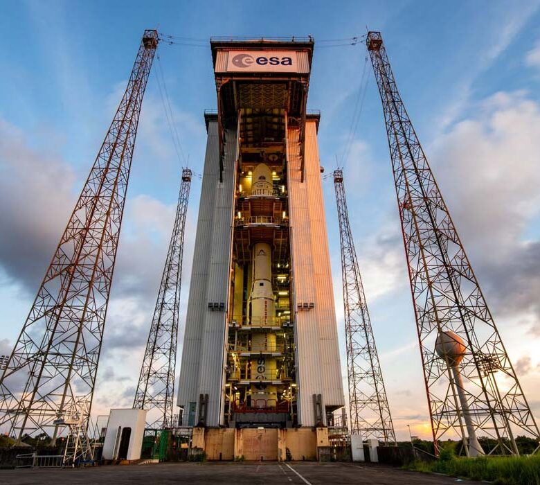 Vega C Prepares for Mission Carrying Brazil’s New Satellite Into Orbit